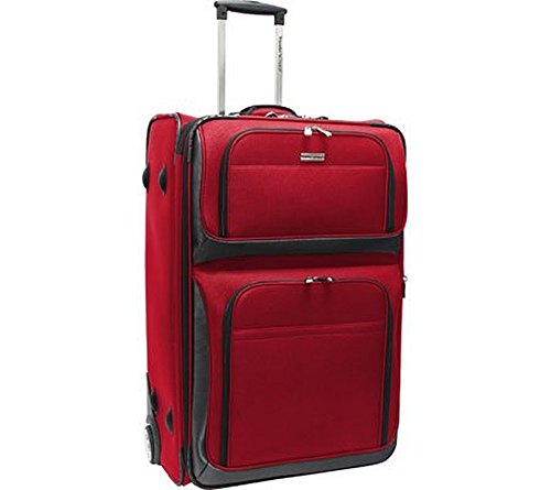 Traveler's Choice Conventional Ii Softside erweiterbarer robuster Rollkoffer, aufrechter Koffer, leichtes Reisegepäck, rot (Rot) - TC0804R29 von Traveler's Choice