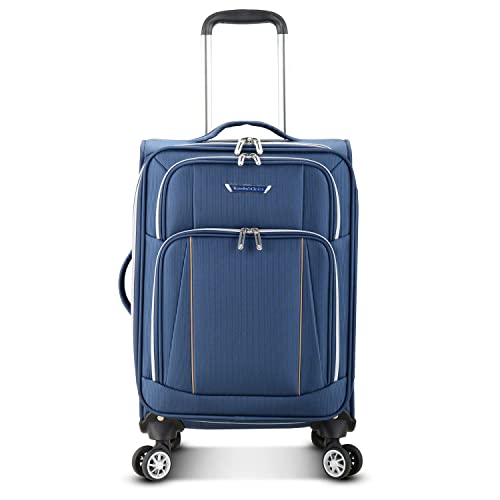 Traveler's Choice Lares Softside erweiterbares Gepäck mit Spinner-Rädern, Navy, 3 Piece Luggage Set, Lares Softside Erweiterbares Gepäck mit Spinnrollen von Traveler's Choice