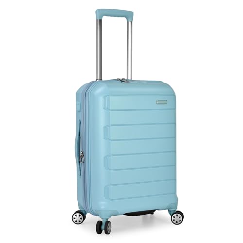 Traveler's Choice Pagosa Unzerstörbares Hartschalengepäck, erweiterbar, Babyblau (Blau) - TC09157B22 von Traveler's Choice