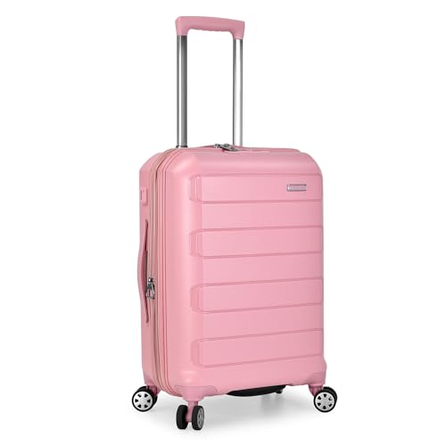 Traveler's Choice Pagosa Unzerstörbares Hartschalengepäck, erweiterbar, Rose (Pink) - TC09157P22 von Traveler's Choice