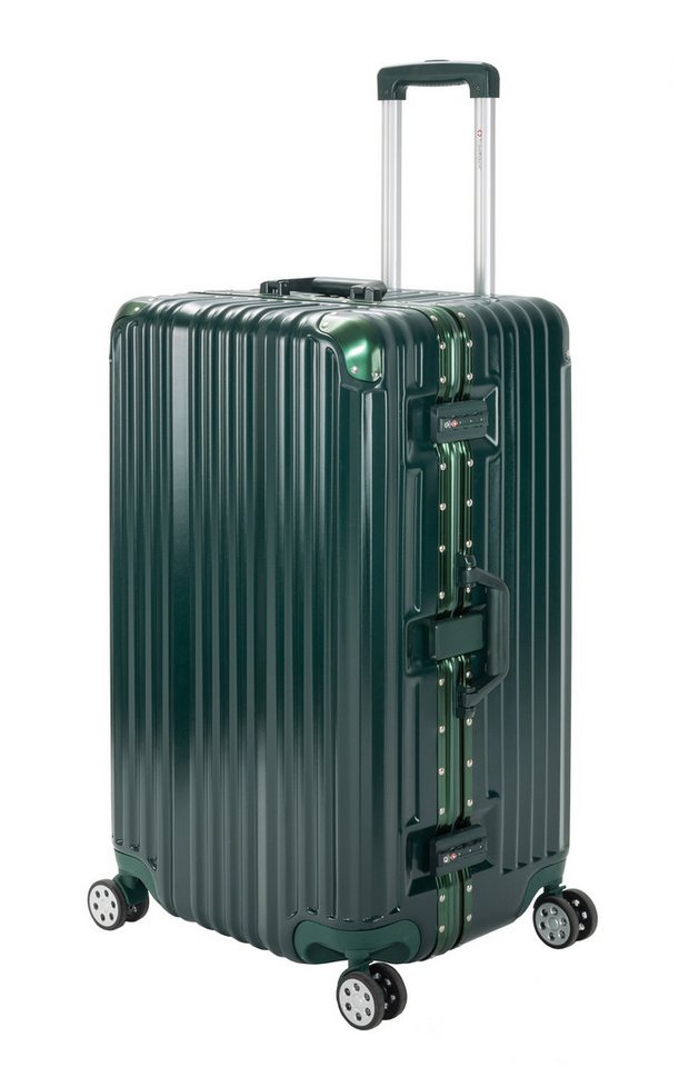 Travelhouse Hartschalen-Trolley London Sports Trunk, 4 Rollen, TSA Zahlenschloss Alu-Rahmen Schnappverschluss Polycarbonat-Hartschale von Travelhouse