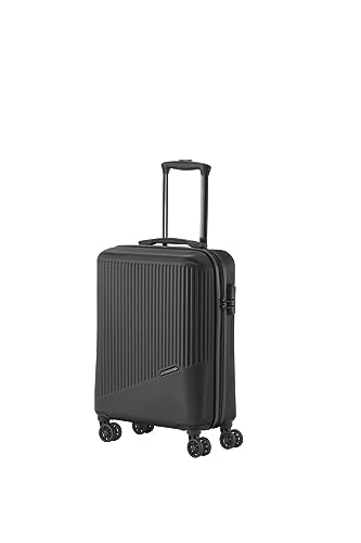 travelite 4-Rad Handgepäck Koffer klein 37 Liter, Gepäck Serie BALI: ABS Hartschalen Trolley erfüllt IATA-Bordgepäckmaß, 55 cm von Travelite