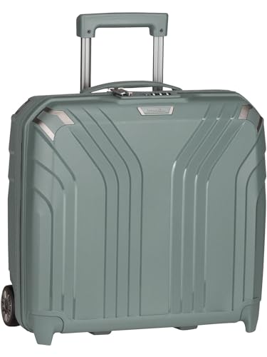 Travelite Handgepäckkoffer mit 2 Rollen, Hartschale, nachhaltig, ELVAA, Businesstrolley mit recyceltem Innenfutter, Laptopfach, Aufsteckfunktion, 42 cm, 30 Liter von Travelite