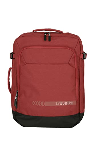 Travelite Kick Off Backpack Unisex KICK OFF Rucksack/Bordgepäck, Rot Roll-Top,Rot,35 Liter von Travelite