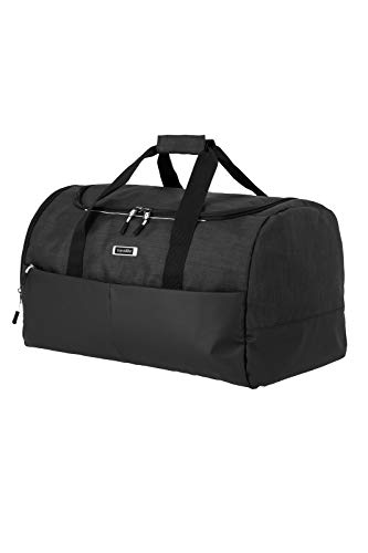 travelite 50 cm Reisetasche / Rucksack mit Aufsteckfunktion, Gepäck Serie PROOF: Weichgepäck Reisetasche in frischen Kontrastfarben, 092305-01, 44 Liter, 0,9 kg, schwarz von Travelite