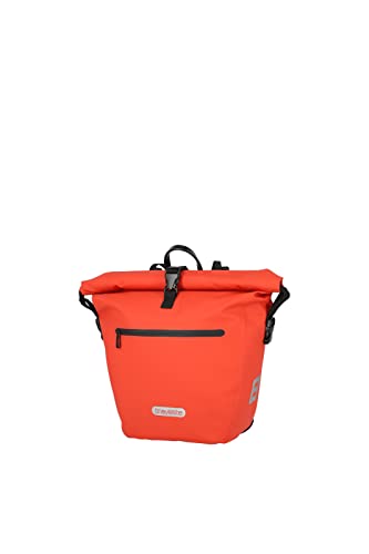 travelite BASICS FOR BIKES - große Fahrradtasche Gepäckträger wasserdicht, mit abnehmbaren Schultergurt und Rolltop Verschluss, 20 Liter, 1.1kg von Travelite