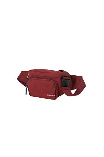 travelite Handgepäck Bauchtasche, Gepäck Serie KICK OFF: Praktische Gürteltasche für Urlaub und Sport, 006919-10, 30 cm, 5 Liter, rot von Travelite