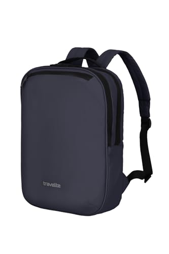 travelite Handgepäck Rucksack, Laptopfach 13 Zoll, wasserabweisender Tagesrucksack mit Aufsteckfunktion, 40 cm, 12 Liter, 400 Gramm von Travelite