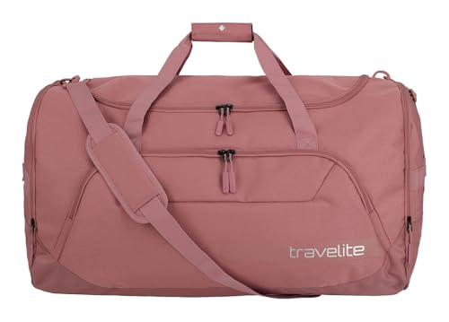 travelite große Reisetasche Größe XL, Gepäck Serie KICK OFF: Praktische Reisetasche für Urlaub und Sport, 70 cm, 120 Liter, rosé von Travelite