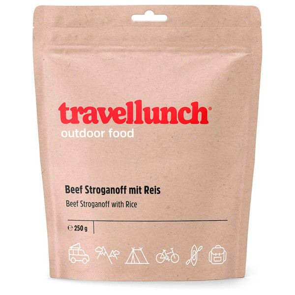 Travellunch - Beef Stroganoff mit Rindfleisch und Reis Gr 250 g von Travellunch