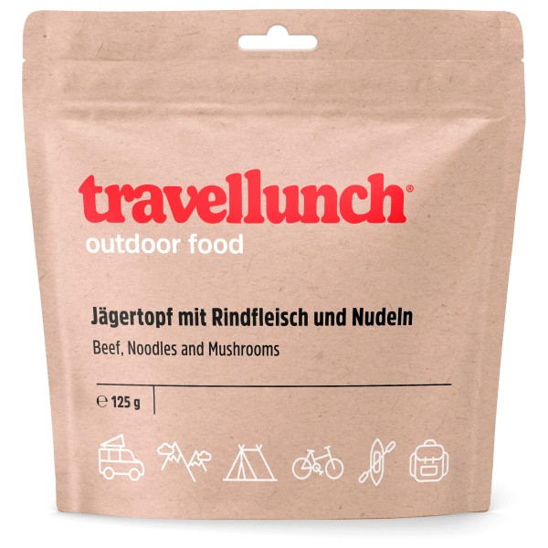 Travellunch - Jägertopf mit Rindfleisch und Nudeln Gr 125 g;250 g von Travellunch