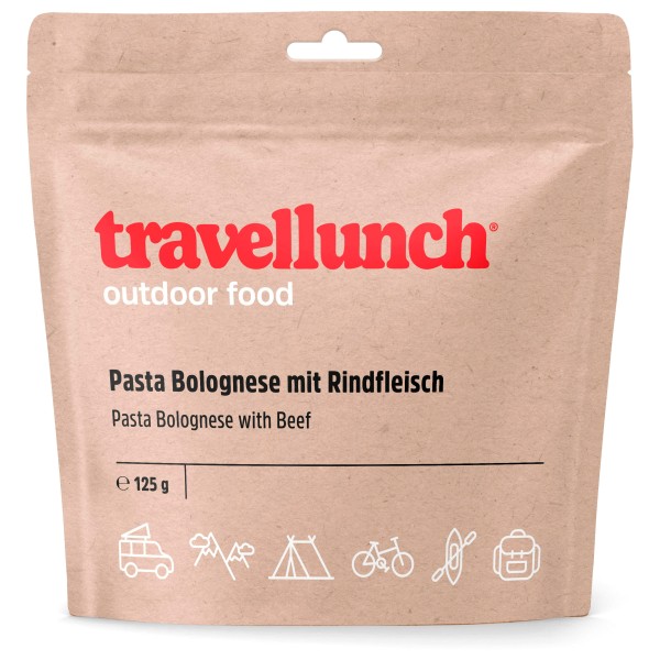 Travellunch - Nudeln Bolognese mit Rindfleisch Gr 125 g;250 g von Travellunch