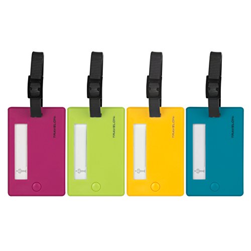 Travelon Set of 4 Assorted Color Luggage Tags von Travelon