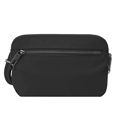 Travelon Women's Anti-Theft Tailored Convertible Crossbody Clutch, Onyx, One Size von Travelon