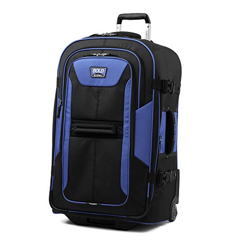 Travelpro Bold-Softside erweiterbares Rollaboard aufrechtes Gepäck, blau/schwarz (Blau) - 4121522-02 von Travelpro