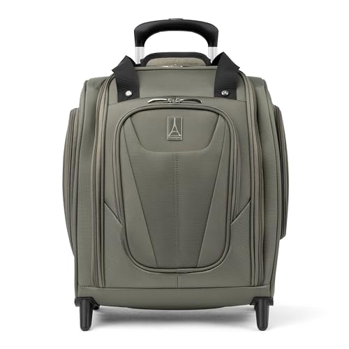 Travelpro-Gepäck Maxlite 5 Softside, leicht, unter dem Sitz rollbar, kompakte Handgepäcktasche mit aufrechten 2 Rädern, Herren und Damen, Schiefergrün, 45 cm von Travelpro