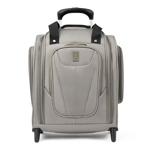 Travelpro-Gepäck Maxlite 5 Softside, leicht, rollbar, unter dem Sitz, kompakte Handgepäcktasche, aufrecht, mit 2 Rädern, Herren und Damen, Champagnerfarbe, 45 cm von Travelpro