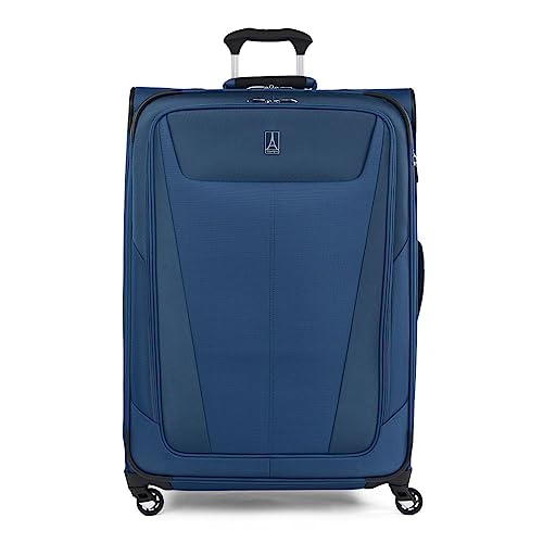 Travelpro Maxlite 5 Softside Erweiterbares Gepäck mit 4 Spinnrollen, Leichter Koffer, Herren und Damen, Saphirblau, Checked-Large 29-Inch, Kariert, groß, 73,7 cm von Travelpro