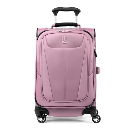 Travelpro Maxlite 5 Softside erweiterbares Handgepäck mit 4 Spinnerrädern, Leichter Koffer, Herren und Damen, Orchideenrosa-Lila, kompaktes Handgepäck 51 cm von Travelpro