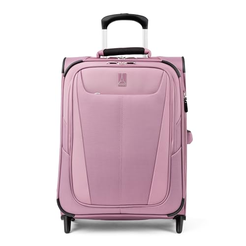 Travelpro Maxlite 5 Softside erweiterbares aufrechtes Handgepäck mit 2 Rädern, Leichter Koffer, Herren und Damen, Orchideenrosa-Lila, Handgepäck 51 cm von Travelpro