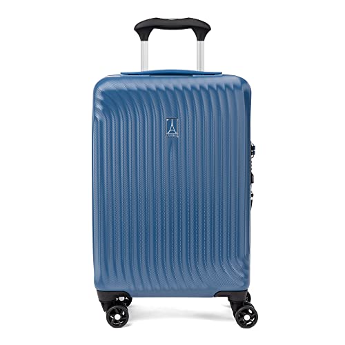 Travelpro Maxlite Air Hardside erweiterbares Handgepäck, 8 Spinnerräder, Leichter Hartschalen-Koffer aus Polycarbonat, Ensign Blue, kariert, mittelgroß, 64 cm von Travelpro