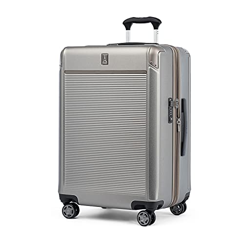 Travelpro Platinum Elite Check-in Hartschalenkoffer 4 Rollen 69x46x33cm, starr, erweiterbar, 104 Liter Farbe Metallisch Sand 10 Jahre Garantie von Travelpro
