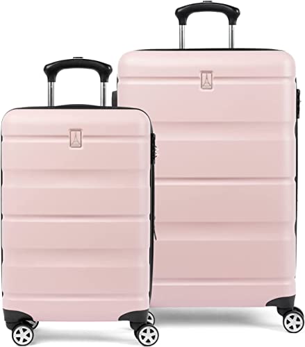 Travelpro Runway Starre Koffer Set, Rosa, Handkoffer und erweiterbar, von Medium bis Groß, Lenkrollen, Rosa, Hartschalenkoffer… von Travelpro