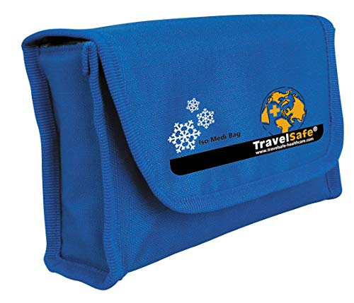 TravelSafe Unisex Hygiene ISO Medi Bag mit Kühlakku, Blau, 21 x 6 x 14 cm von TravelSafe