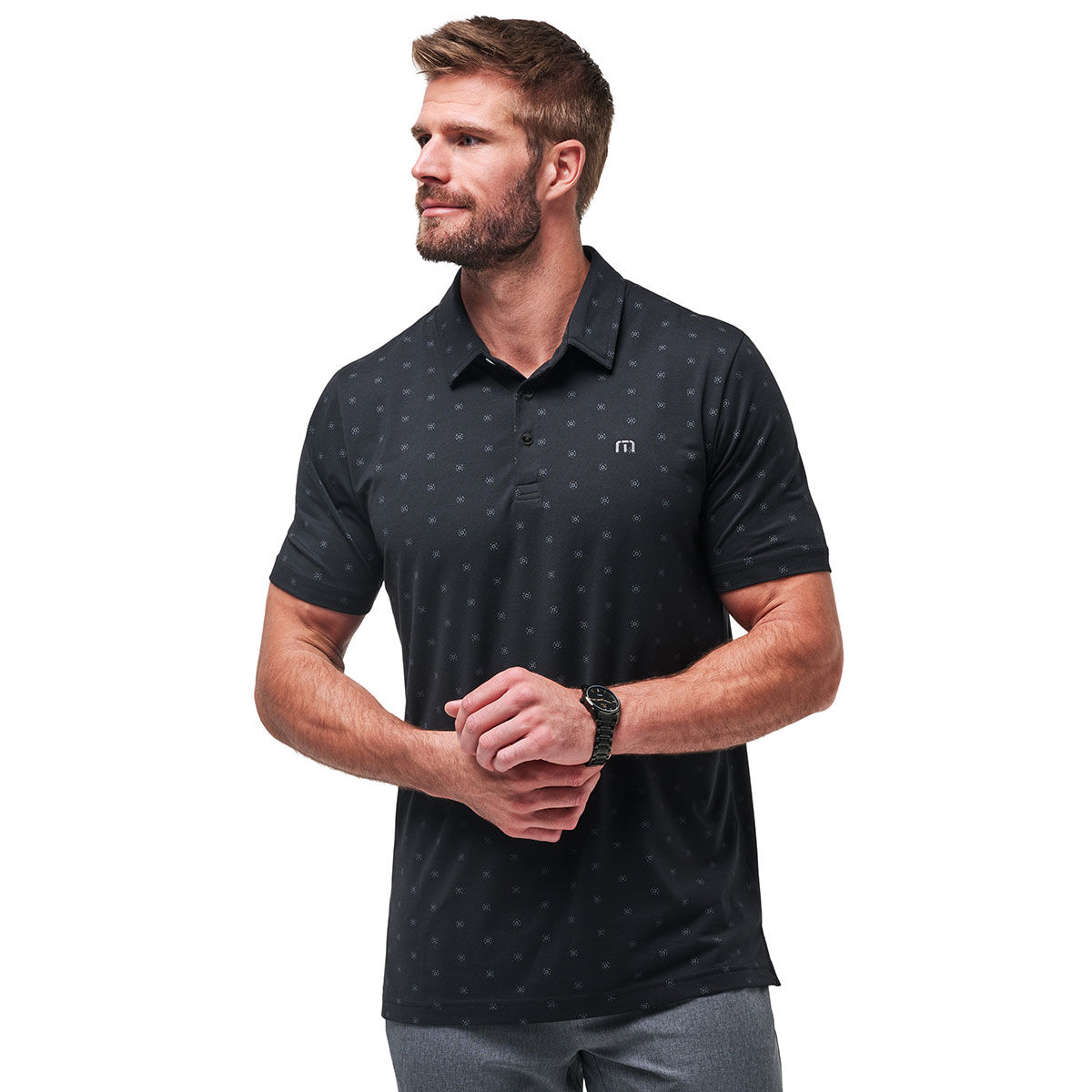 Travis Mathew TravisMathew Men's Beach Pit Golf Polo Shirt, Mens, Black, Xxl | American Golf von Travis Mathew