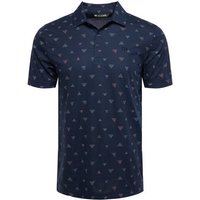 TravisMathew HOME BREAK Halbarm Polo dunkelgrau melange von TravisMathew