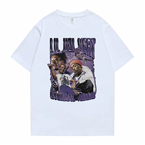 T-Shirt Lil Uzi Vert T-Shirt Kurze Ärmel Schwarz Streetwear Vintage Tee Sommer Männer Frauen Hip Hop Übergröße Lose T-Shirt Kurzärmelige Tops-Black||XXS von Trconk