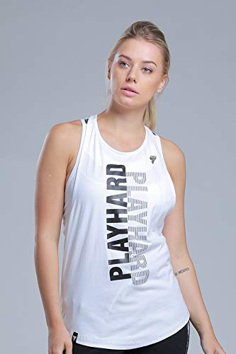 Trec Nutrition Damen Tw Tringer Trecgir 04 Tripe Tanktop, weiß, M von Trec Nutrition