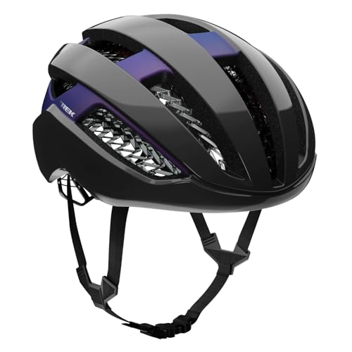 Trek Bontrager Circuit WaveCel Rennrad Fahrrad Helm schwarz/lila 2024: Größe: L (58-63cm) von Trek
