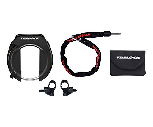 Trelock RS 351 Protect-O-Connect/ZR 355 Set Rahmenschloss, Black, One Size von Trelock