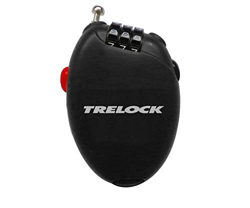 Trelock Unisex – Erwachsene Kabel-Zahlenschloss-2232513970 Kabel-Zahlenschloss, Schwarz, One Size von Trelock