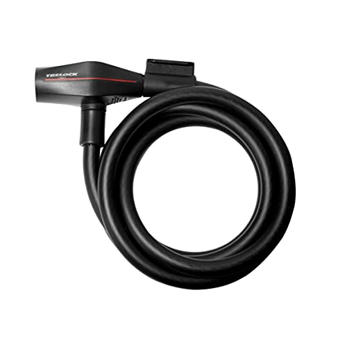 Trelock Unisex – Erwachsene Spiralkabelschloss-2231263301 Spiralkabelschloss, schwarz, 180cm/Ø12 mm von Trelock