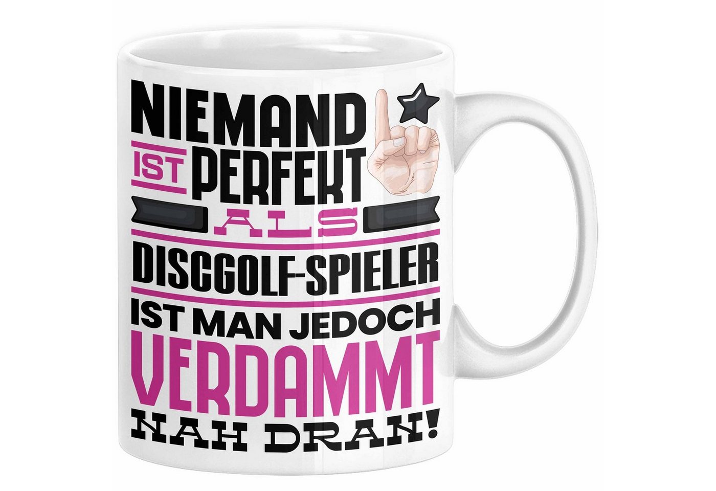 Trendation Tasse Discgolf-Spieler Geschenk Tasse Lustige Geschenkidee für Discgolf-Spie von Trendation