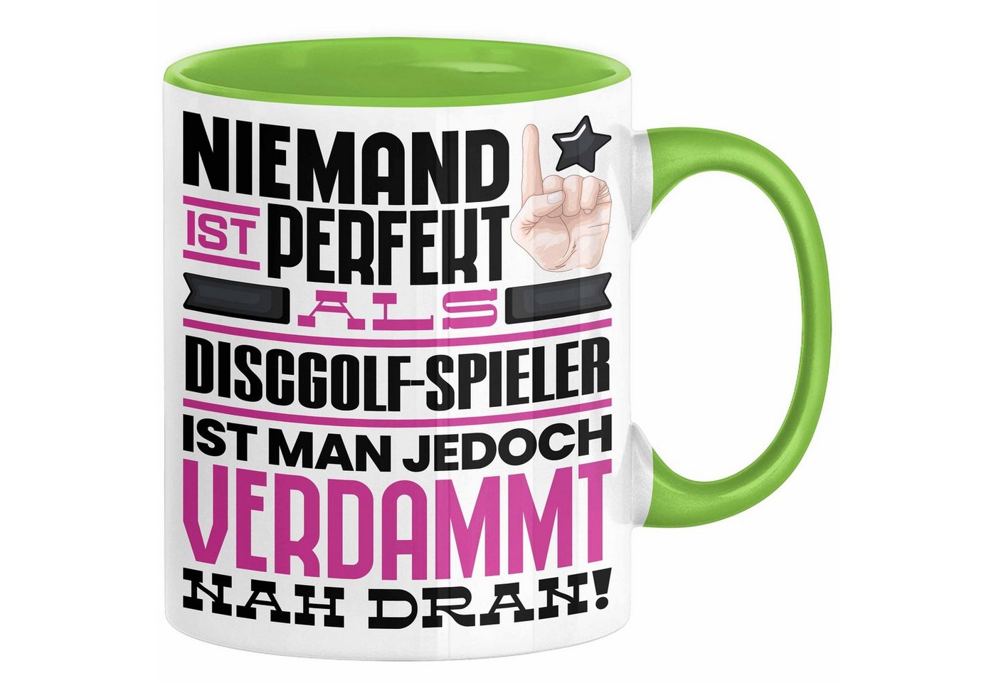 Trendation Tasse Discgolf-Spieler Geschenk Tasse Lustige Geschenkidee für Discgolf-Spie von Trendation