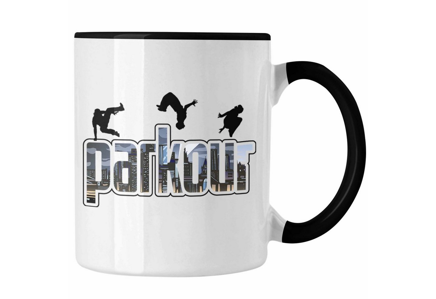 Trendation Tasse Tasse für Parkour Fans Geschenk für Urbanen Sports Sportler Freerunnin von Trendation