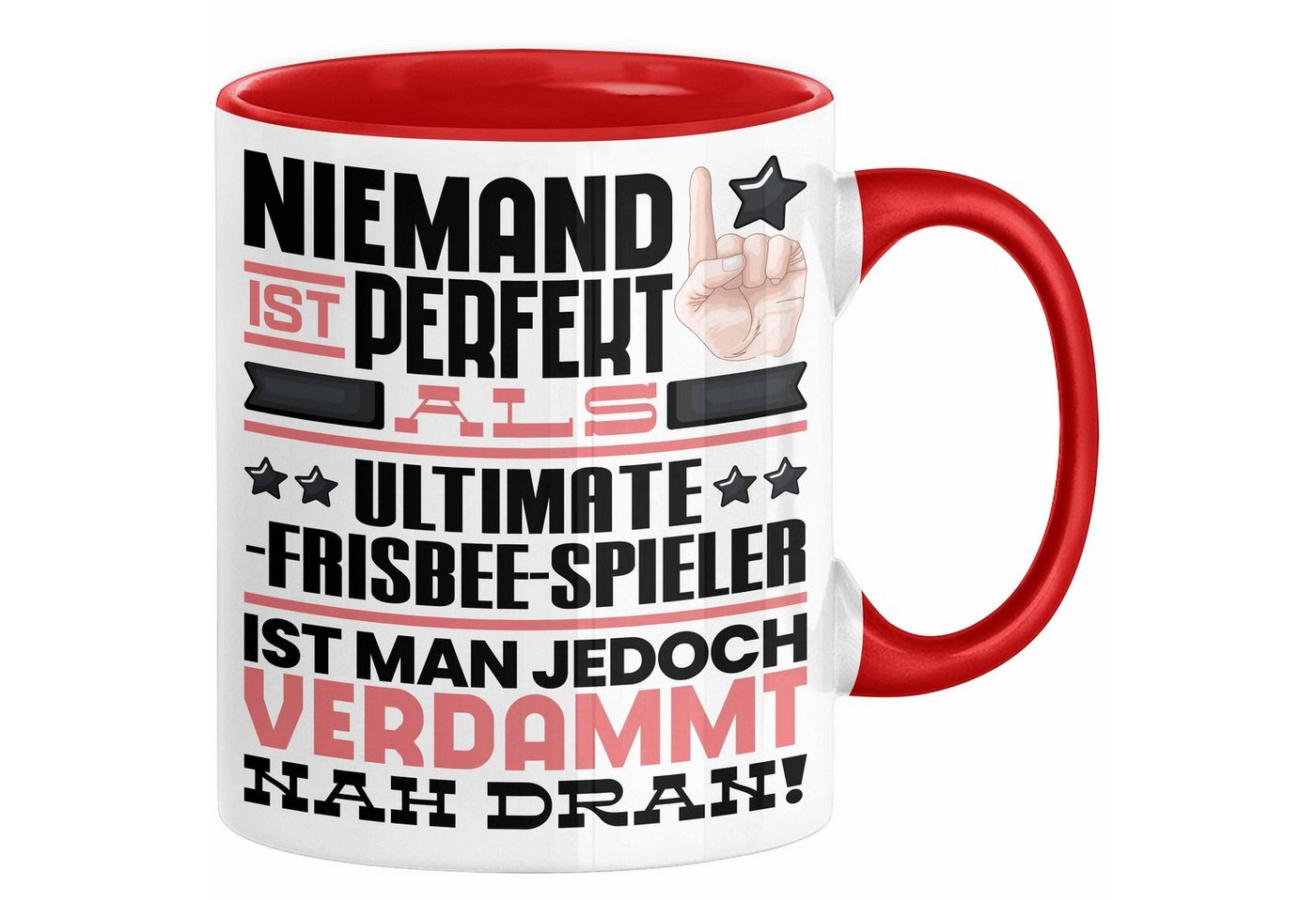 Trendation Tasse Ultimate-Frisbee-Spieler Geschenk Tasse Lustige Geschenkidee für Ultim von Trendation