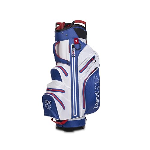 Golfbag trendGOLF Rainline Pro wasserdicht weiß/blau/rot von Trendgolf