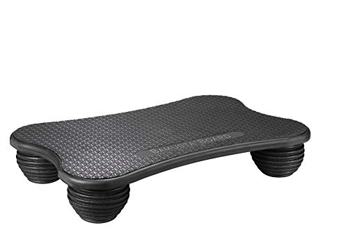 Trendy Sport Bamusta Placa Balance Stepper, Gymnastikboard, Reha-Stepper mit 60 x 39 x 12,5 cm in schwarz von Trendy Sport