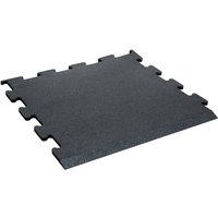 TRENDY SPORT Bodenmatte Rubber Flooring Segura black 1000 Randstück schwarz 1,0 cm von TRENDY SPORT