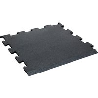 TRENDY SPORT Bodenmatte Rubber Interlocking Flooring Fina 1100 Randstück schwarz 2,0 cm von TRENDY SPORT