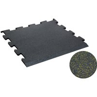 TRENDY SPORT Bodenmatte Rubber Interlocking Flooring Segura 1000 Randstück schwarz/blau 1,0 cm von TRENDY SPORT