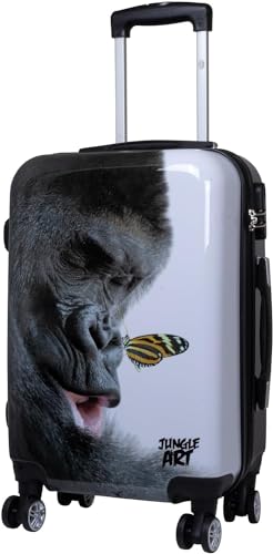 Trendyshop365 Handgepäck Koffer Hartschale klein 57 cm - Gorilla Tier-Motiv von Trendyshop365