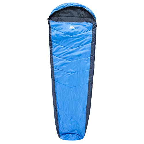 Trespass Doze, Royal Blue, Drei Jahreszeiten Schlafsack mit Zweiwegereißverschluss 230cm x 85cm x 55cm, Blau von Trespass