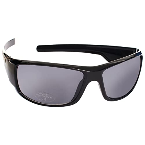 Trespass Anti Virus, Black, Sonnenbrille mit UV-Schutz & Stofftasche / Kategorie 2 Gläser, Schwarz von Trespass