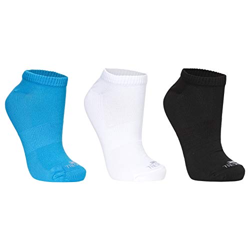 Trespass Barricade, White/Bermuda/Black, 6/9, Socken für Damen, 39-42, Weiß/Blau/Schwarz von Trespass