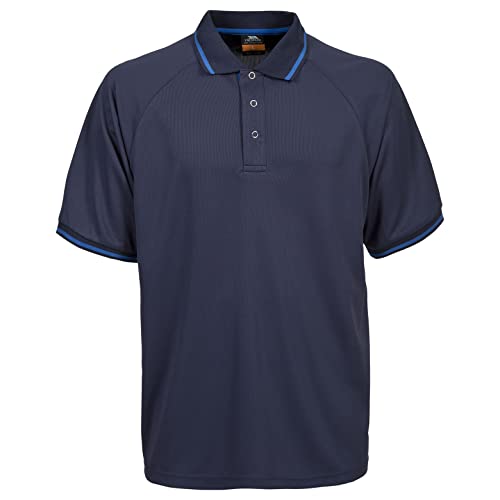 Trespass Bonington, Airforce Blue, S, Mückenabweisendes Schnelltrocknendes T-Shirt mit UV-Schutz für Herren, Small, Blau von Trespass